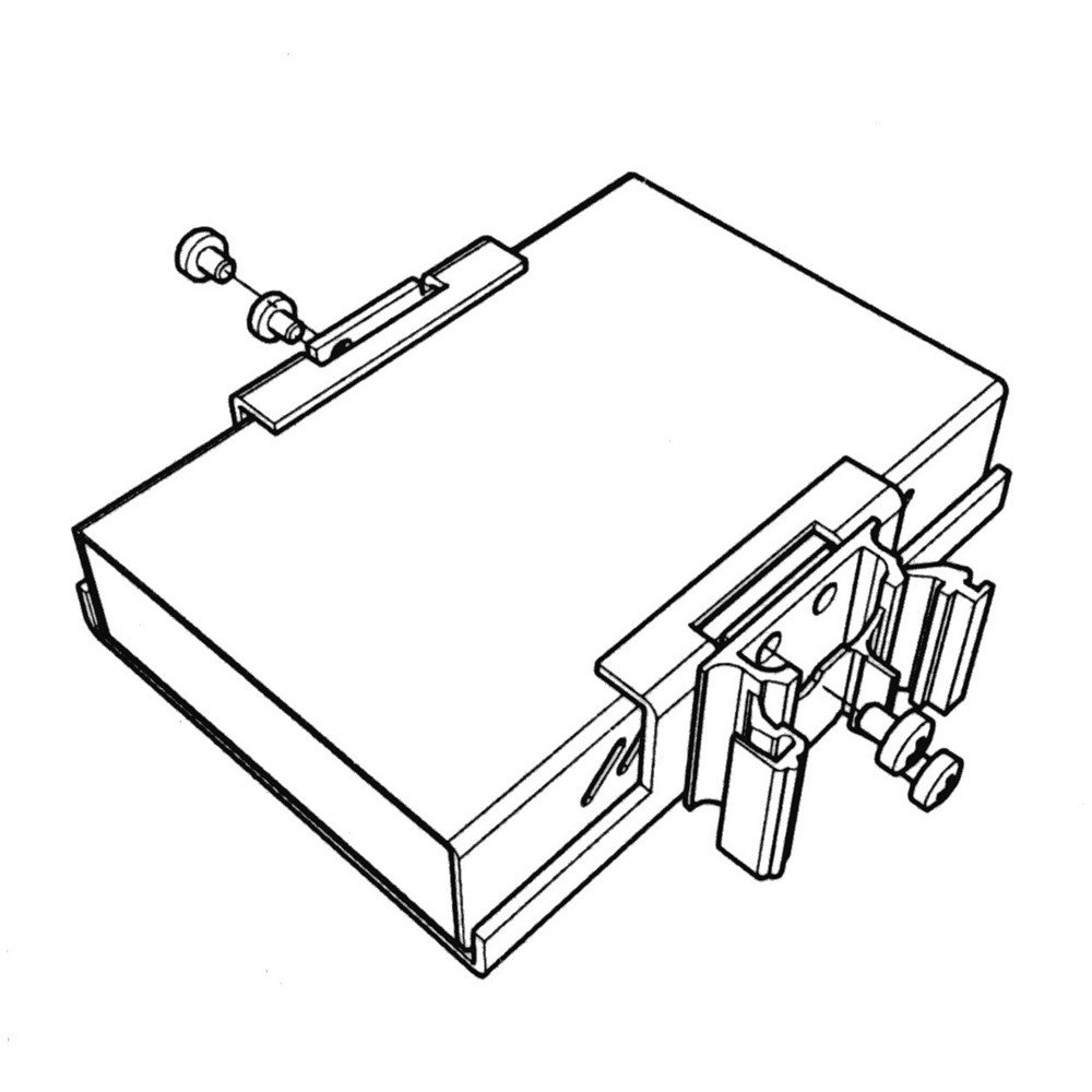 Supporto guida DIN 35 mm per convertitori 742MCV2 / 843MCV2 e modulo 840SFP