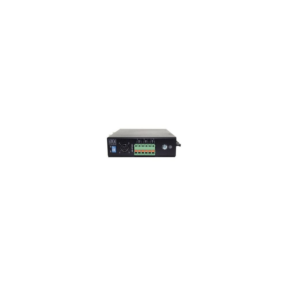 Switch per guida DIN industriale non gestito Gigabit a 5 porte incl. 4 PoE+ (120 W) + 1 SFP