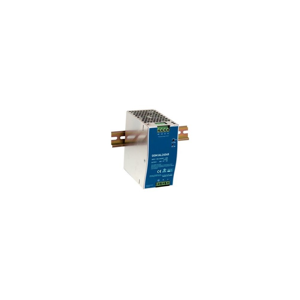 Alimentatore industriale 48 V DC 240 W per guida DIN, 5 A, stabilizzato, IP30