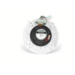 Diffusore da incasso a soffitto coassiale 6 W (linea 100V), 5" + 1,5", bianco, foro 180 mm