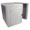 Armadio rack 19" a parete 6U 600x500, porta vetro, pannelli laterali removibili, IP20