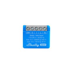 Shelly 1 Mini Gen3 – Relè smart Wi‑Fi ultra compatto 8A a contatto pulito, Bluetooth, Web UI, MQTT