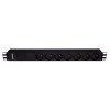PDU 19" 8 prese UTE 16A con morsettiera (terminal block), 1U, nero