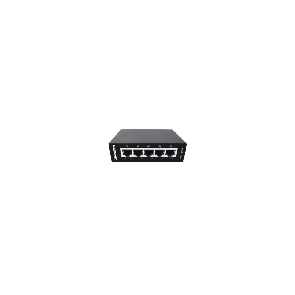 Switch Gigabit non gestito 5 porte, case metallico, fanless, alimentatore esterno (desktop)