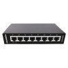 Switch Gigabit non gestito 8 porte, case metallico, fanless, alimentatore esterno (desktop)