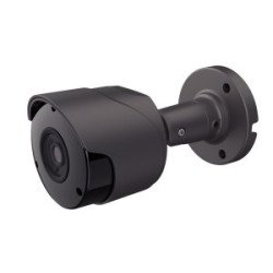 Telecamera IP Bullet “Dark Series” 5MP STARVIS, 2,8 mm, IR 30 m, microfono, AI, IP67, PoE, grigio antracite