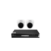 Kit videosorveglianza IP 5MP: NVR PoE 4 canali + 2 telecamere dome + HDD 1TB