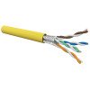 Cavo Cat.6A U/FTP LSZH-FR Cca AWG23 – 10G, PoE/PoE+/4PPoE, giallo RAL 1021, bobina 500 m