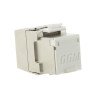 Pack 24 jack RJ45 Cat.6A schermati STP 10G 4PPoE tool‑free – profondità 28 mm, 360° grounding, T568A/B