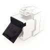 Pack 24 sportellini antipolvere (shutter) per jack RJ45 – accessorio blind cap, colore blu o nero