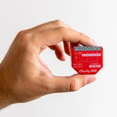 Shelly 1PM Gen4 – Interruttore smart con misurazione consumi 16A, Wi‑Fi + Zigbee + Bluetooth, Matter, Web UI