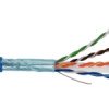 Cavo Cat.6 F/UTP LSZH Dca AWG24 – fino a 5G, PoE/PoE+/4PPoE, blu RAL 5012, bobina 305 m