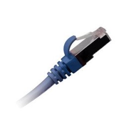 Patch cord Cat.6 S/FTP PVC 0,5 m – cavo rete schermato RJ45‑RJ45, snagless, blu