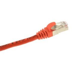 Patch cord Cat.6 S/FTP PVC 0,5 m – cavo rete schermato RJ45‑RJ45, snagless, arancione
