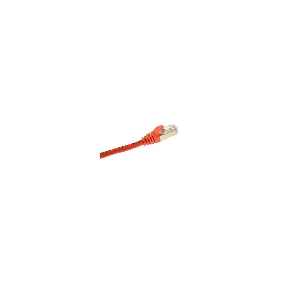 Patch cord Cat.6 S/FTP PVC 0,5 m – cavo rete schermato RJ45‑RJ45, snagless, arancione