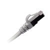 Patch cord Cat.6 S/FTP LSZH 1–10 m – cavo rete schermato RJ45‑RJ45, snagless (grigio)