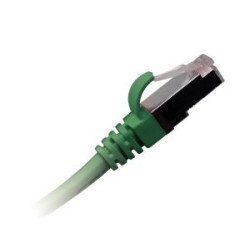 Patch cord Cat.6 S/FTP PVC 0,5 m – cavo rete schermato RJ45‑RJ45, snagless, verde