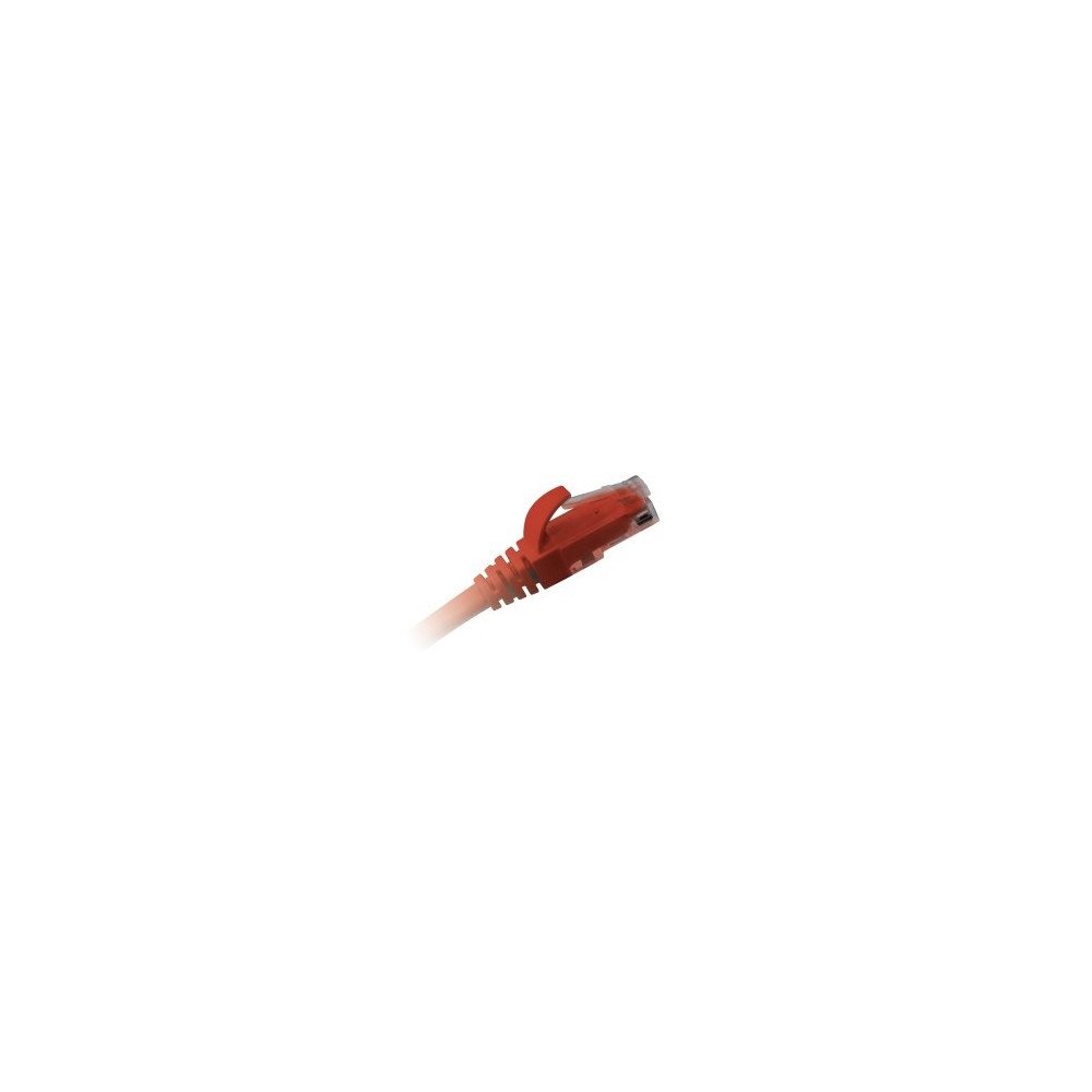 Patch cord Cat.6 U/UTP PVC 0,5 m – cavo rete RJ45‑RJ45, snagless, rosso