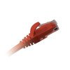 Patch cord Cat.6 U/UTP PVC 0,5 m – cavo rete RJ45‑RJ45, snagless, rosso