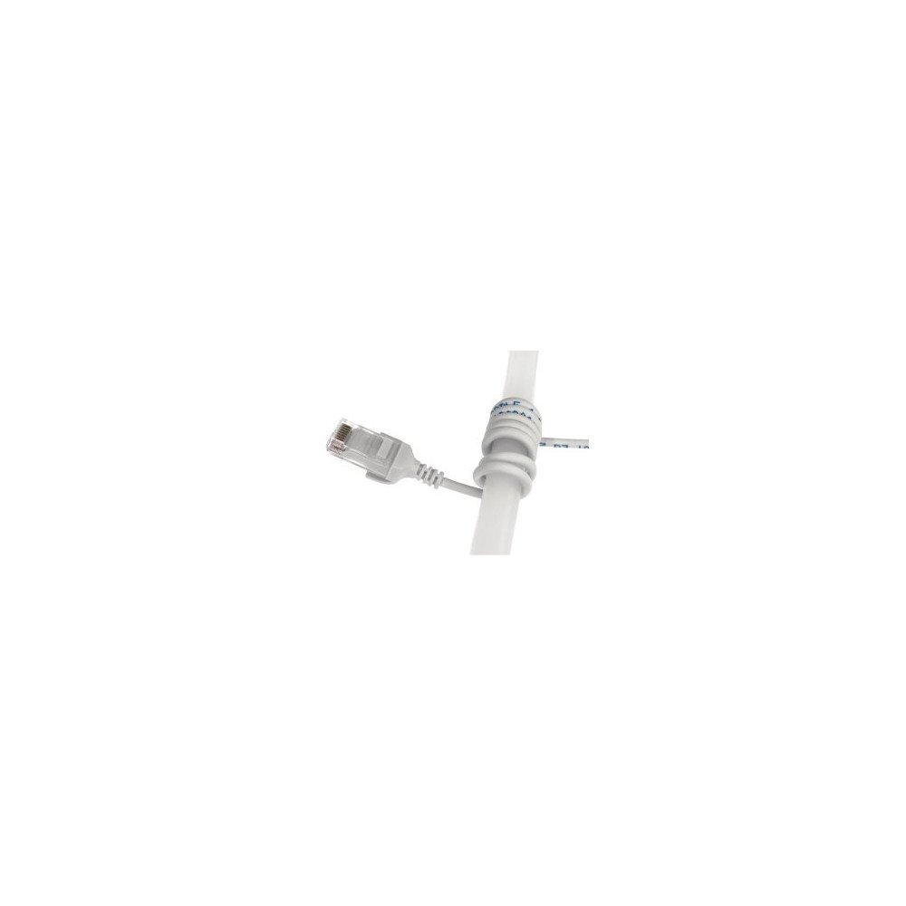 Pack 10 patch cord slim Cat.6 U/UTP LSZH 0,3–1 m – RJ45‑RJ45, snagless (bianco, diametro 3,1 mm)
