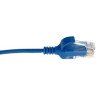 Pack 10 patch cord slim Cat.6 U/UTP LSZH 0,3–0,5 m – RJ45‑RJ45, snagless (blu, diametro 3,1 mm)