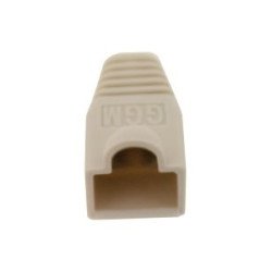 Pack 100 boot RJ45 con protezione clip – per cavi Ø 5,6–6,0 mm, grigio o giallo