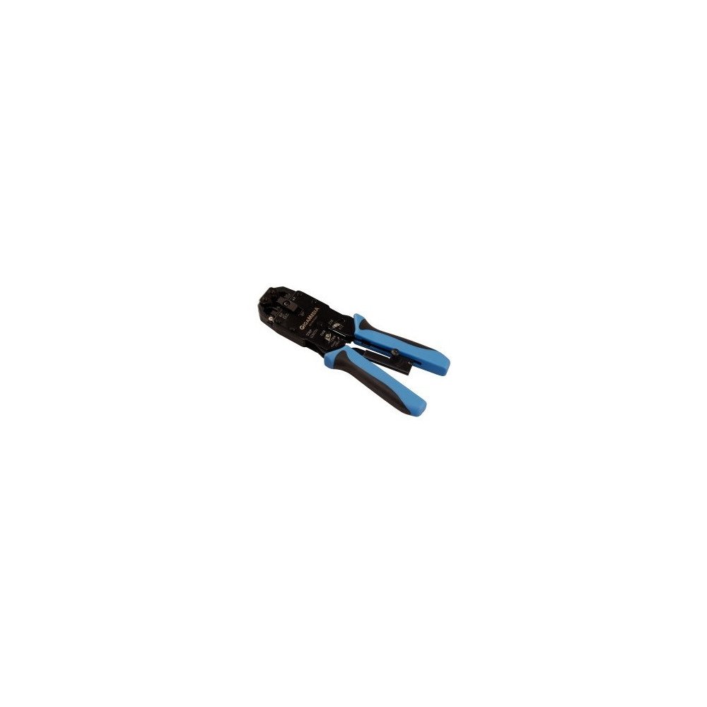Pinza crimpatrice a cricchetto per connettori modulari RJ – 4P4C / 6P4C / 6P6C / 6DEC / 8P8C
