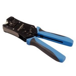 Crimpatrice professionale a cricchetto “full cycle” per plug modulari RJ – 4P4C / 6P4C / 6P6C / 8P8C