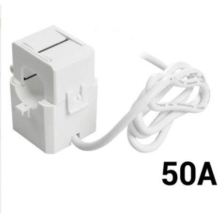 Shelly Pinza Trasformatore di Corrente 50A – Pinza CT per misurazione corrente, cavo 60 cm