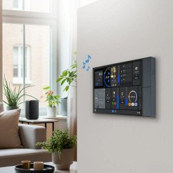 Shelly Wall Display XL – pannello di controllo smart 10,1” , 4 tasti fisici personalizzabili, Wi‑Fi + Bluetooth