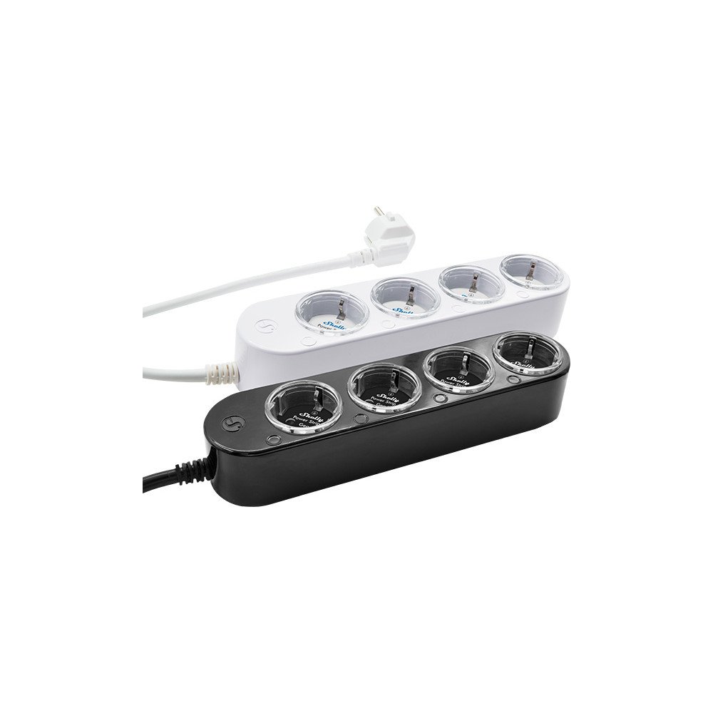 Shelly Power Strip 4 Gen4 – Ciabatta smart Wi‑Fi/Bluetooth/Zigbee a 4 prese con misurazione consumi individuale