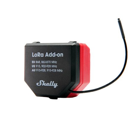 Shelly LoRa Add-on – espansione LoRa fino a 5 km per Shelly Gen3/Gen4 (EU868), con antenna esterna e scripting