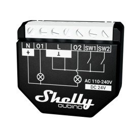 Shelly 2PM Gen3 – Doppio relè smart con misurazione consumi e controllo tapparelle, Wi‑Fi + Bluetooth, Web UI (AC/DC)