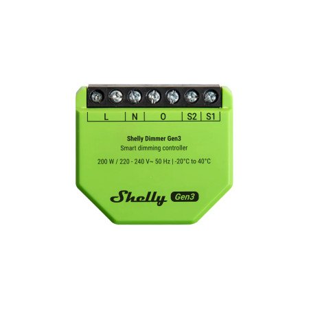 Shelly Dimmer Gen3 - WiFi Dimmer LED Smart Senza Neutro