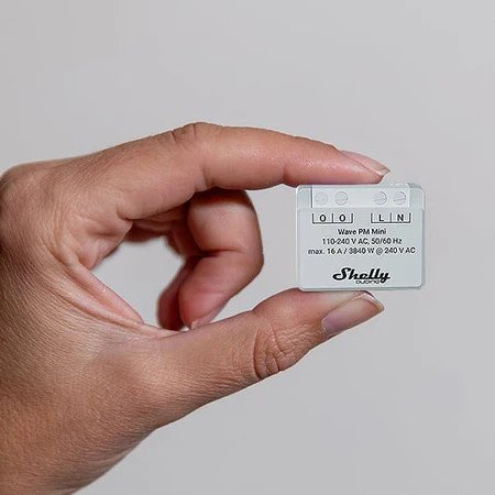 Shelly Wave PM Mini – Misuratore consumi Z‑Wave 16A da incasso  (hub necessario)