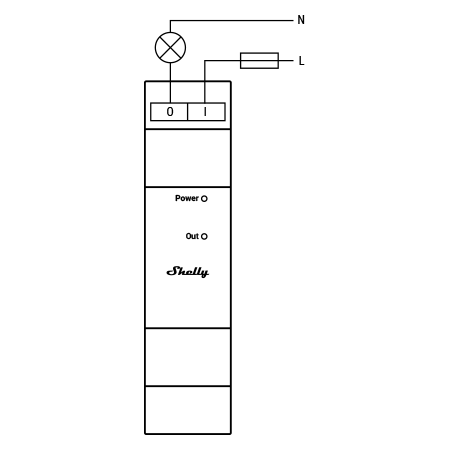 Shelly Pro 3EM Switch Add‑on – Modulo relè isolato per contattori (solo Pro 3EM / Pro 3EM 3CT63), 2A, DIN