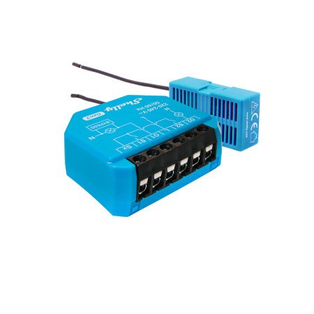 Shelly 2L Gen3 – Interruttore smart 2 canali senza Neutro per luci, Wi‑Fi/Bluetooth, Bypass incluso (su O1), Matter ready