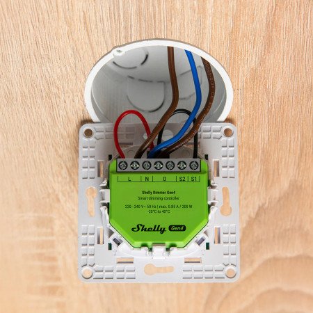 Shelly Dimmer Gen4 – dimmer intelligente, a canale singolo, per controllo luci