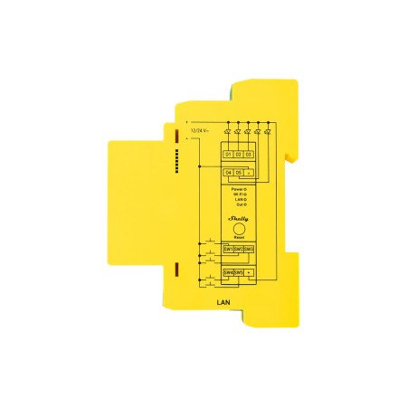 Shelly Pro RGBWW PM – Controller smart DIN 5 canali per LED RGB e CCT, 12-24 VDC, con misurazione consumi