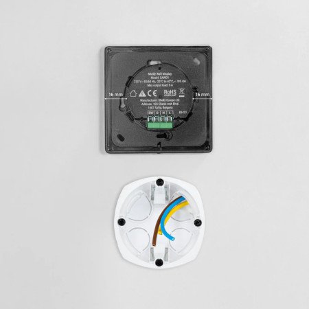 Shelly Wall Display – Pannello di controllo smart 4” touch, con relè integrato e sensori ambientali, Wi‑Fi + Bluetooth