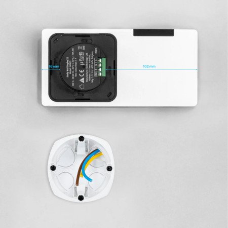 Shelly Wall Display X2 + BLU H&T – Pannello di controllo smart 6,9” touch con relè integrato