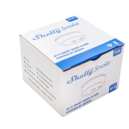 Shelly Plus Rilevatore di Fumo – Sensore fumo smart wireless a batteria