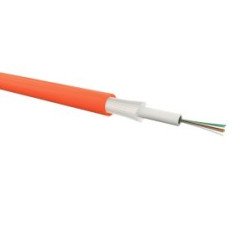 Cavo ottico indoor/outdoor 24 fibre OM2 50/125 µm, loose tube, glass yarns, guaina LSZH Dca