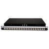 Patch panel INITIO 1U precaricato con 12 adattatori SC duplex OM3, 24 pigtail e portagiunti