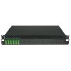 Patch panel 1U precaricato con 6 adattatori SC/APC duplex OS2 + 12 pigtail colorati