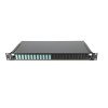 Patch panel 1U precaricato con 12 adattatori SC duplex OM3 + 24 pigtail colorati