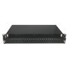 Patch panel 1U scorrevole vuoto per 24 adattatori ST simplex, nero RAL 9005