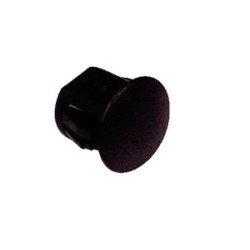 Tappo cieco ST simplex in plastica per pannelli o box, nero