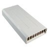 Wall-box ottica in plastica per 8-12 fibre, 2 moduli vuoti (8 ST o 12 SC simplex)