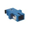 Adattatore ottico SC simplex monomodale, corpo plastico blu, bussola ceramica